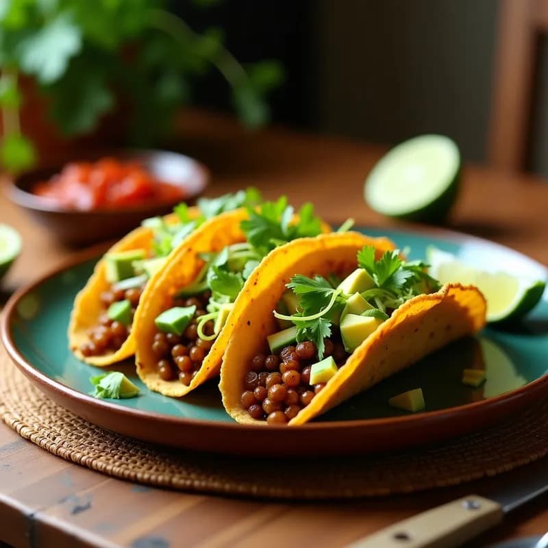 Tacos de Lentejas Ahumadas: Receta Crujiente en Airfryer y Alta en Proteína