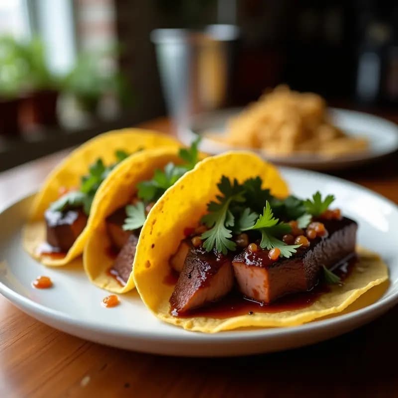 Tacos de nalga de res con salsa de higo negro: Receta Argentina en Airfryer