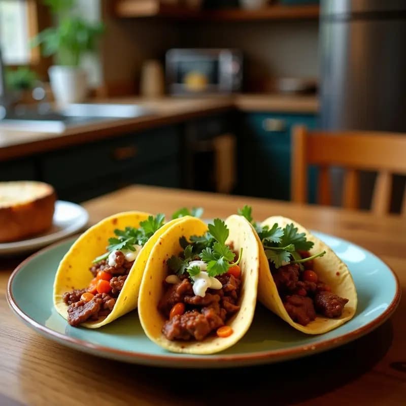 Tacos de Nopal y Carne de Bisonte: Receta Mexicana Alta en Hierro en Airfryer