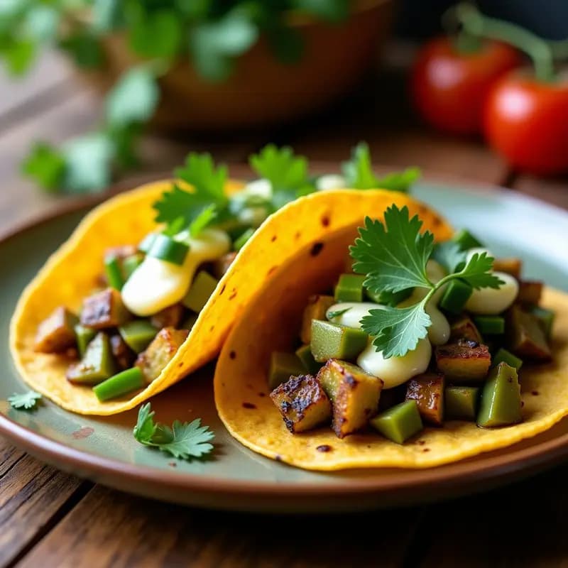 Tacos de Nopal con Queso Panela: Receta Mexicana Sin Carne y Alta en Fibra