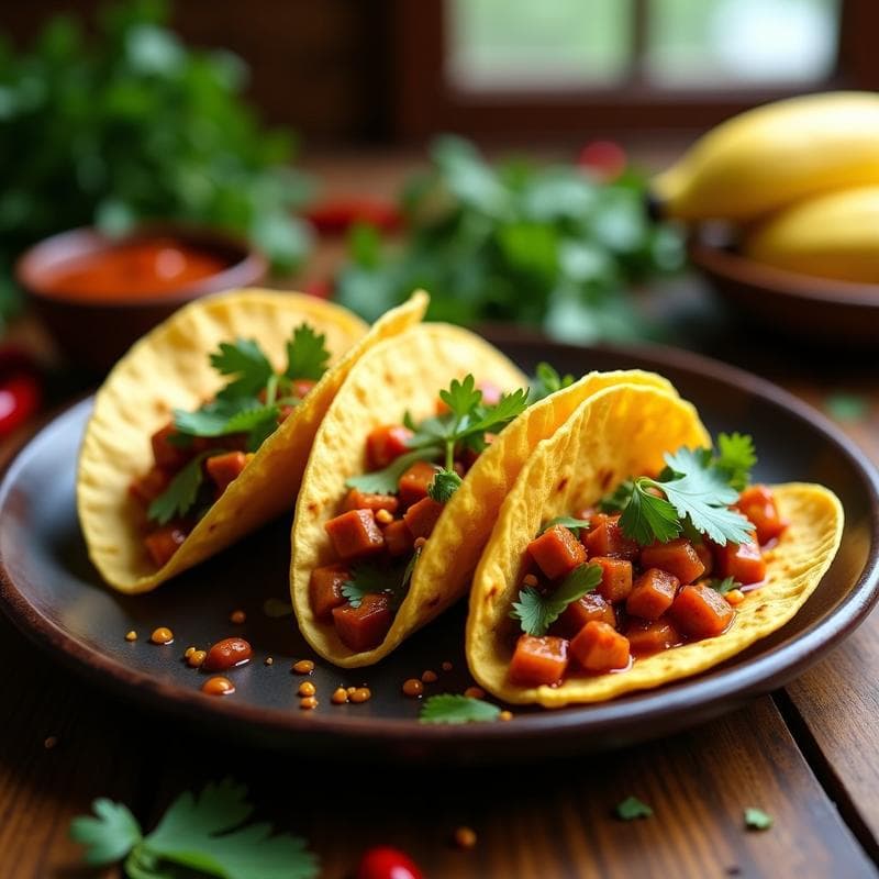 Tacos de Nopales con Adobo de Chile Chipotle y Queso Vegano: Receta Mexicana en 15 Minutos