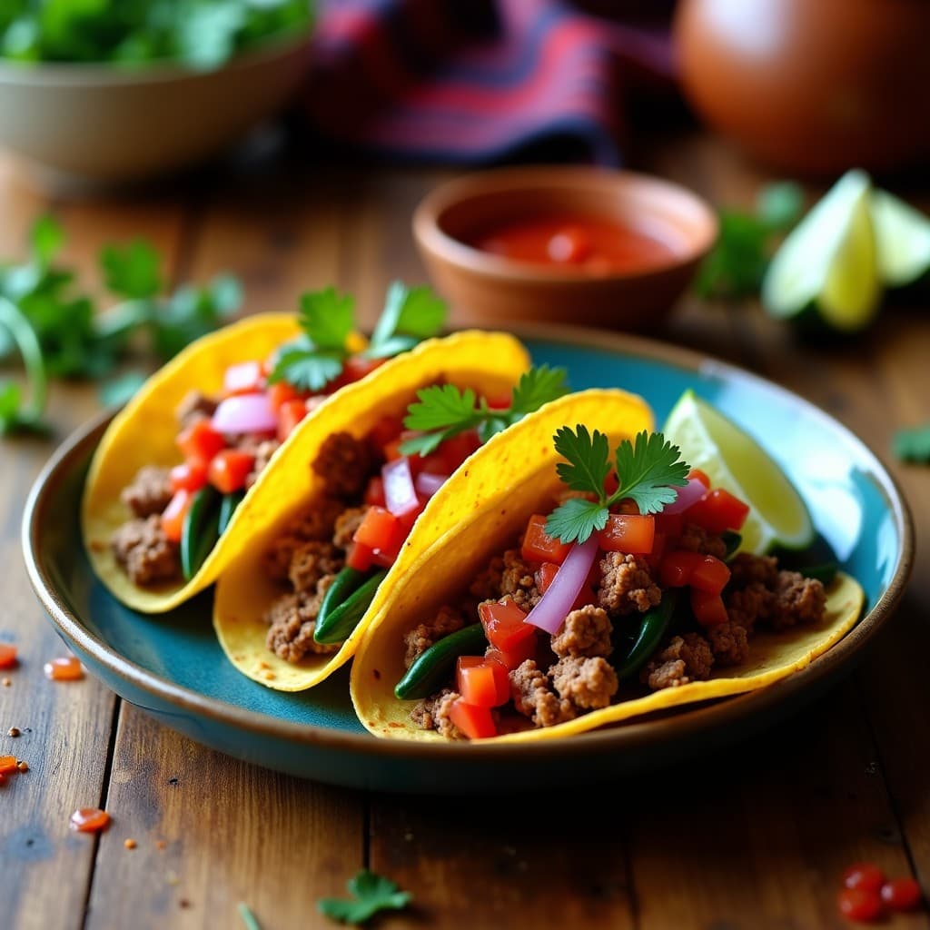 Tacos de Nopales y Chorizo de Soja: Receta en Airfryer con Salsa de Chile de Árbol