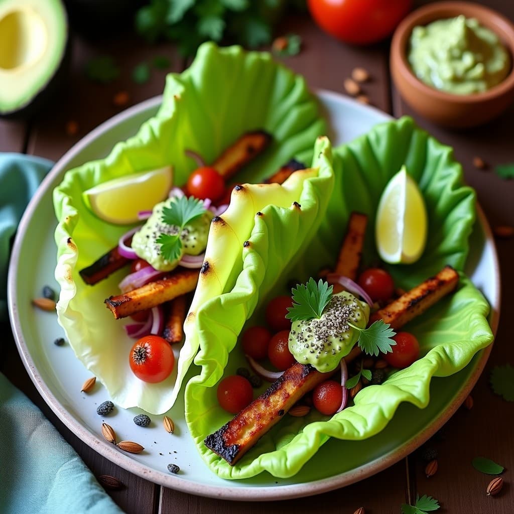 Tacos de Nopales con Frijoles Charros y Guacamole de Chía: Receta Mexicana Sin Maíz