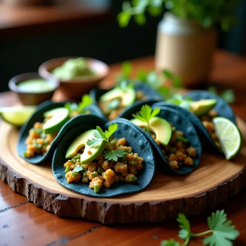 Tacos de Nopales y Huitlacoche: Receta Vegana Mexicana con Sabor Umami en 20 Minutos
