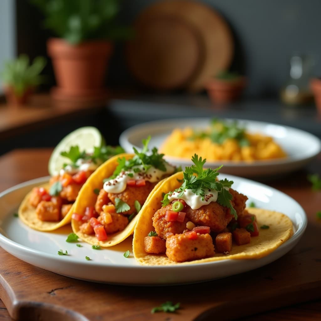 Tacos de Onggi Fermentado con Pollo: Receta Coreana Rápida y Probiótica en Airfryer