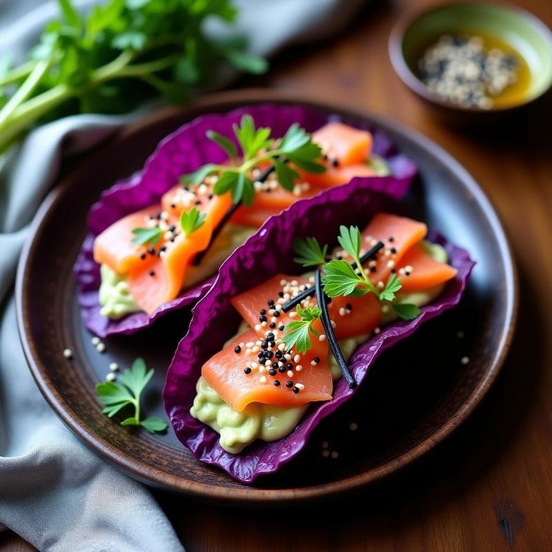 Tacos Onggi Japoneses con Crema de Aguacate: Receta Fusion en 20 Minutos