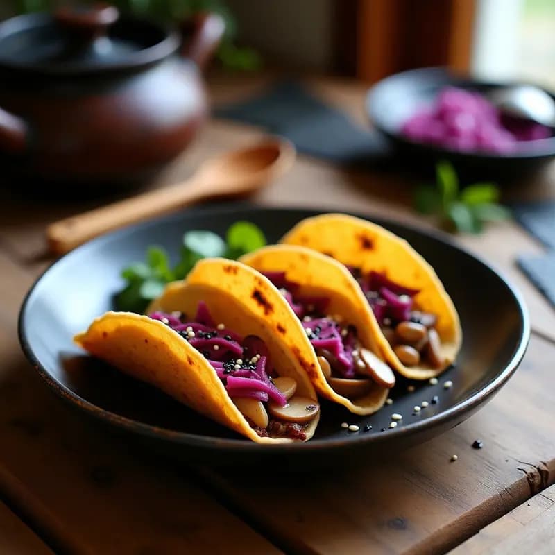 Tacos Onggi Japoneses Veganos: Receta Tradicional con Fermentación en Casa