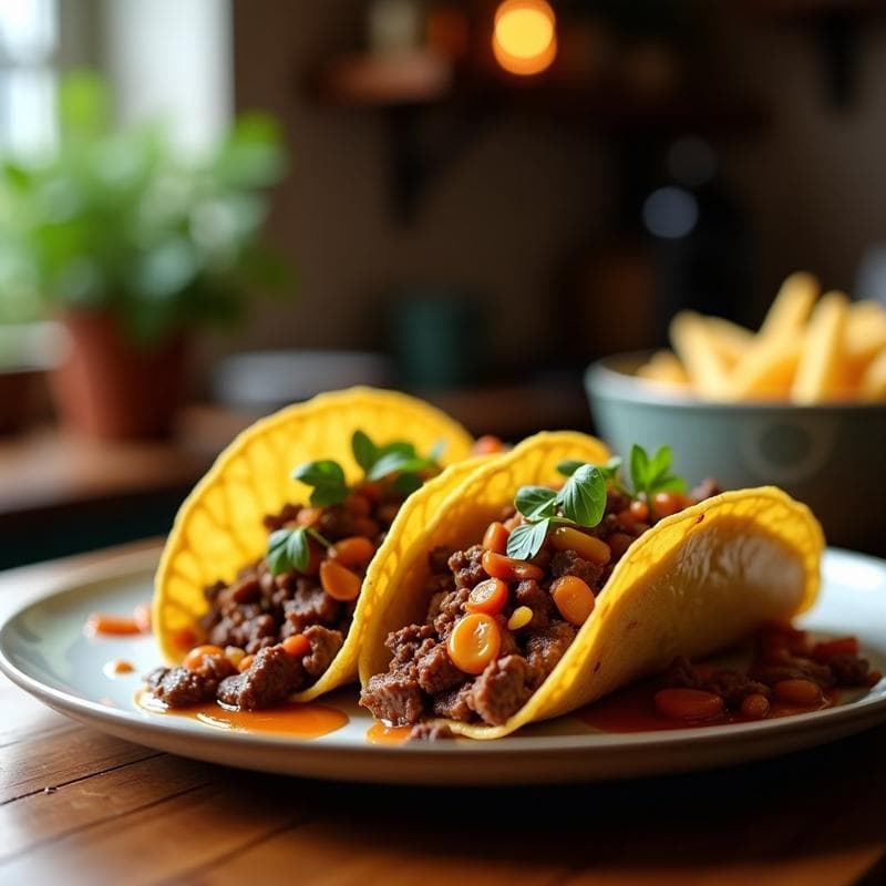 Tacos de Onggi Mongolian Beef: Receta Coreana en Airfryer con Salsa Umami en 20 Minutos