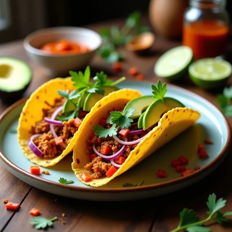 Tacos de Onggi Veganos con Jackfruit Ahumada: Receta Rápida y Alta en Fibra
