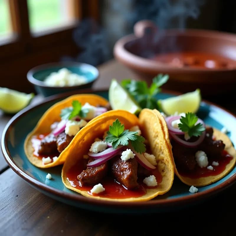 Tacos de Ongi con Cordero Ahumado: Receta en Olla Lenta con Sabor a Leña