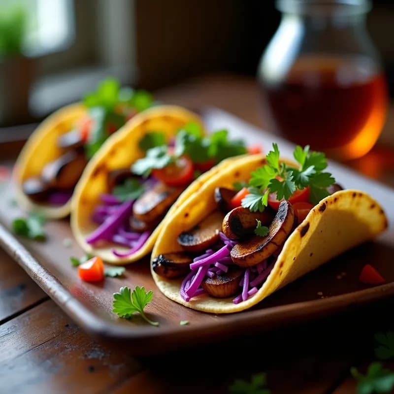 Tacos Ongi Veganos con Hongos Ostra: Receta Ahumada en 25 Minutos con Sabor a Leña