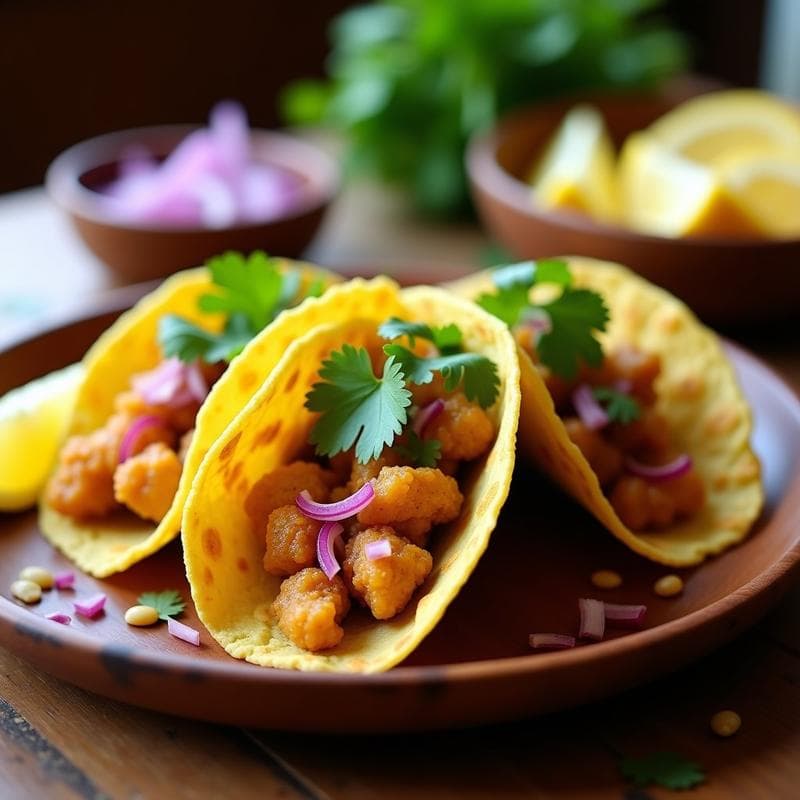 Tacos de Ongol Mooli Keto: Receta India de Coliflor Fermentada en 20 Minutos