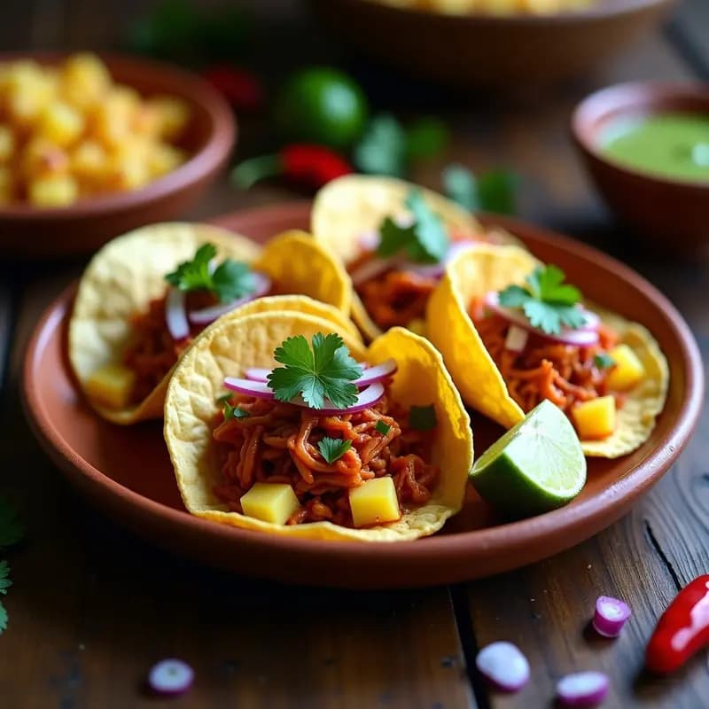 Tacos al Pastor de Jackfruit: Versión Vegana del Clásico Mexicano