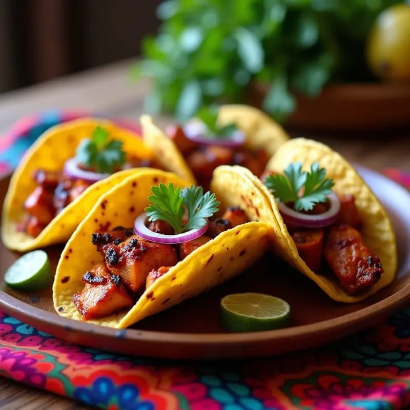 Tacos de Pechuga Adobada con Piña Asada: Receta Rápida y Jugosa en 30 Minutos