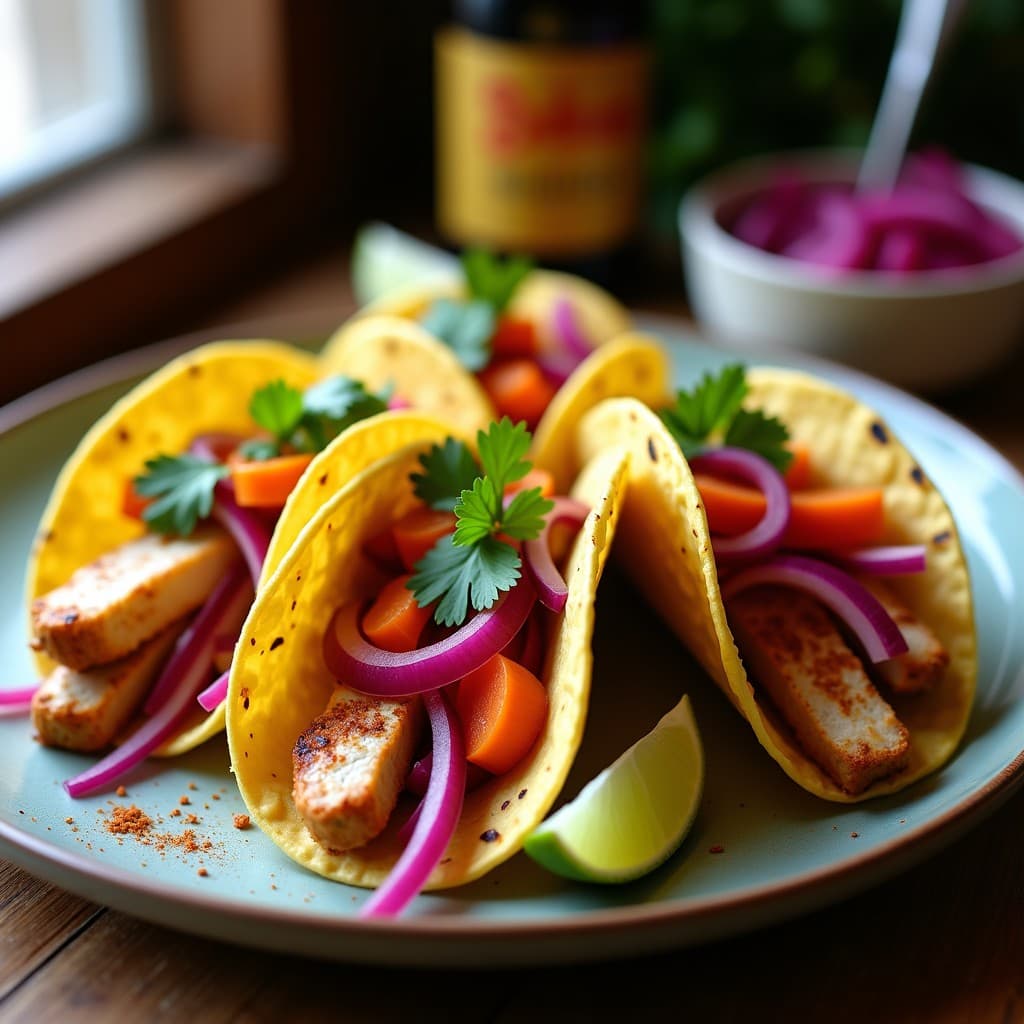 Tacos de Pechuga con Encurtidos al Estilo Priorato: Receta Rápida y Alta en Proteína