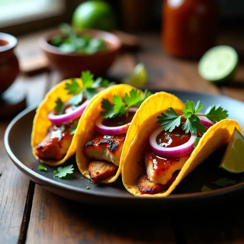 Tacos de Pechuga y Lomo: Receta en Airfryer con Salsa Chipotle en 20 Minutos