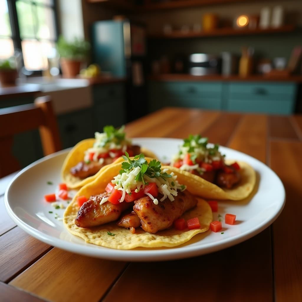 Tacos de Pechuga de Pollo Asado con Achiote: Receta en Airfryer Crujiente y Rápida