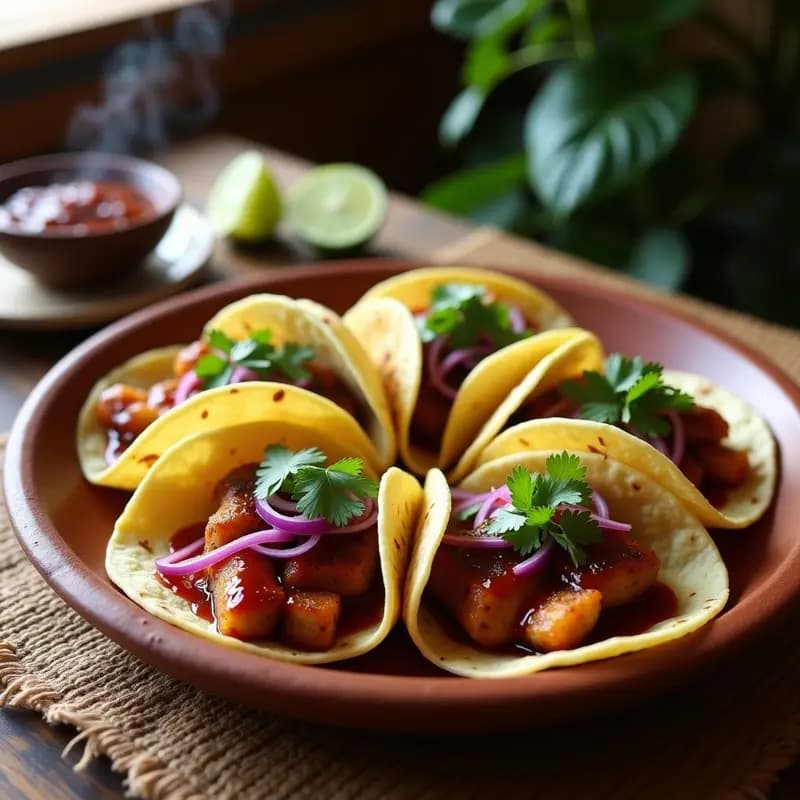 Tacos de Pejelagarto Ahumado con Salsa Chipotle: Receta Tradicional Mexicana en 30 Minutos