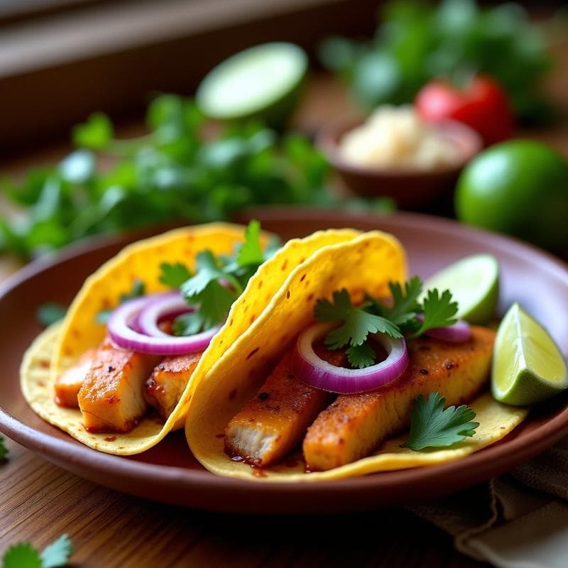 Tacos de Pescado Ahumado al Adobo de Chipotle: Receta Rápida y Llenos de Sabor en 20 Minutos