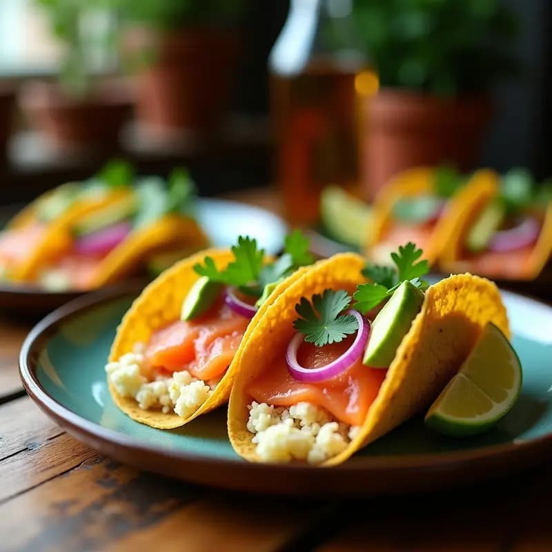 Tacos de Pescado Ahumado y Coliflor: Receta Keto Rápida y Alta en Proteínas
