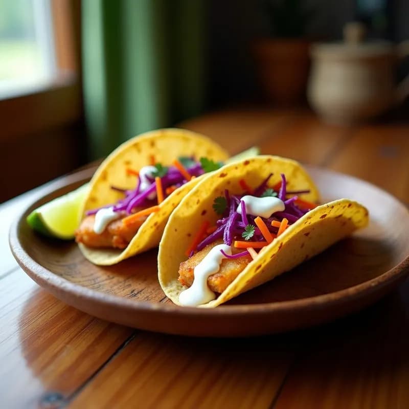 Tacos de Pescado Crujientes: Receta Baja en Calorías en Airfryer sin Aceite
