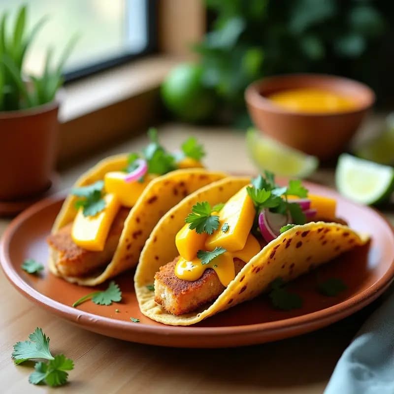 Tacos de Pescado Blanco con Mango y Chipotle: Receta Baja California Fresca y Ligera