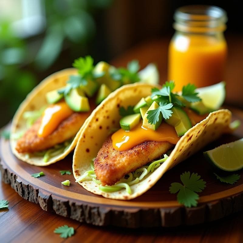 Tacos de Pescado Blanco con Salsa de Maracuyá: Receta en Airfryer y Sin Gluten