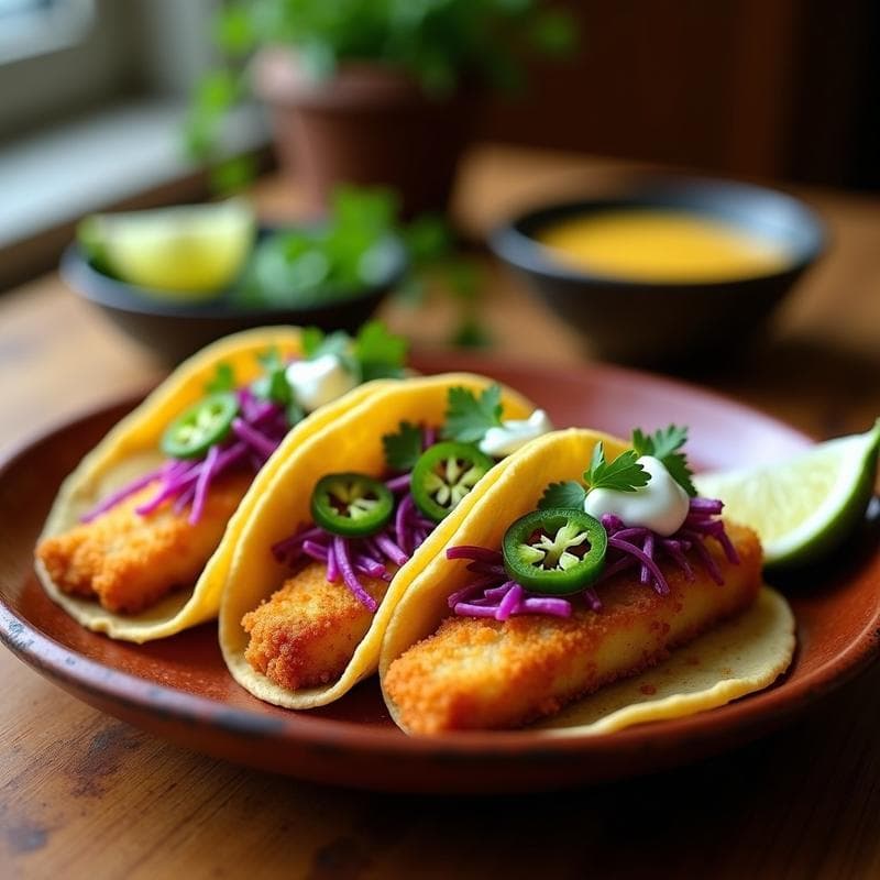 Tacos de Pescado Encurtido: Receta en Airfryer con Sabor a Mar en 12 Minutos