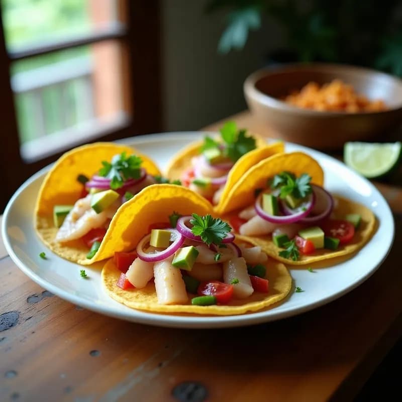 Tacos de Pescado Encurtido con Cebolla Morada: Receta Fresca y Ácida en 15 Minutos