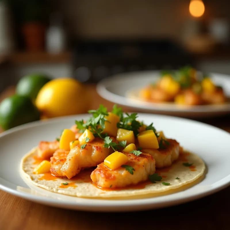 Tacos de Pescado Encurtido con Mango Habanero: Receta Fresca y Picante en 20 Minutos