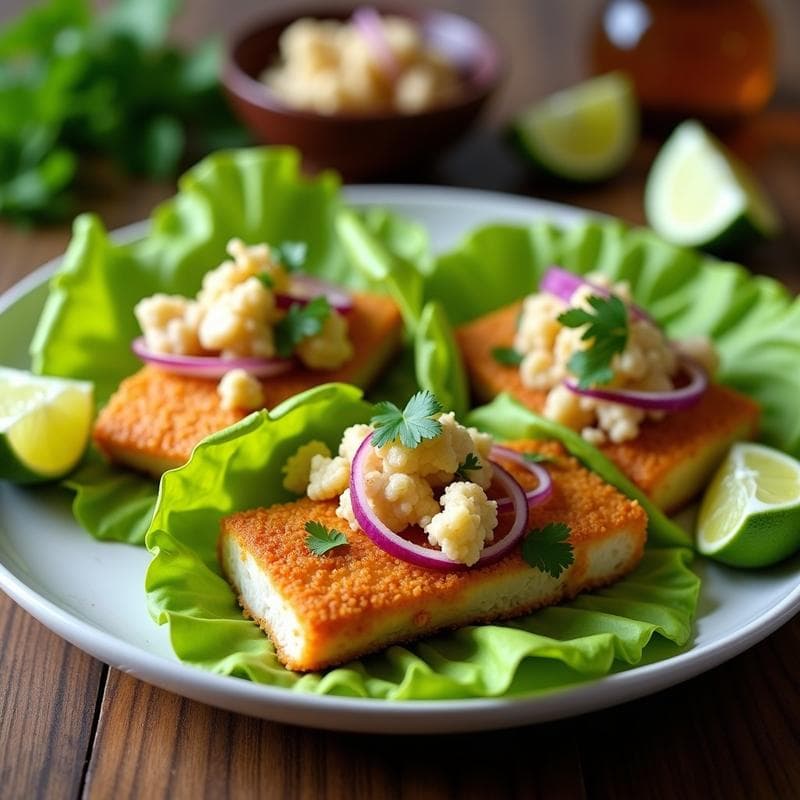 Tacos de Pescado con Encurtidos de Coliflor: Receta Baja en Carbohidratos en 20 Minutos
