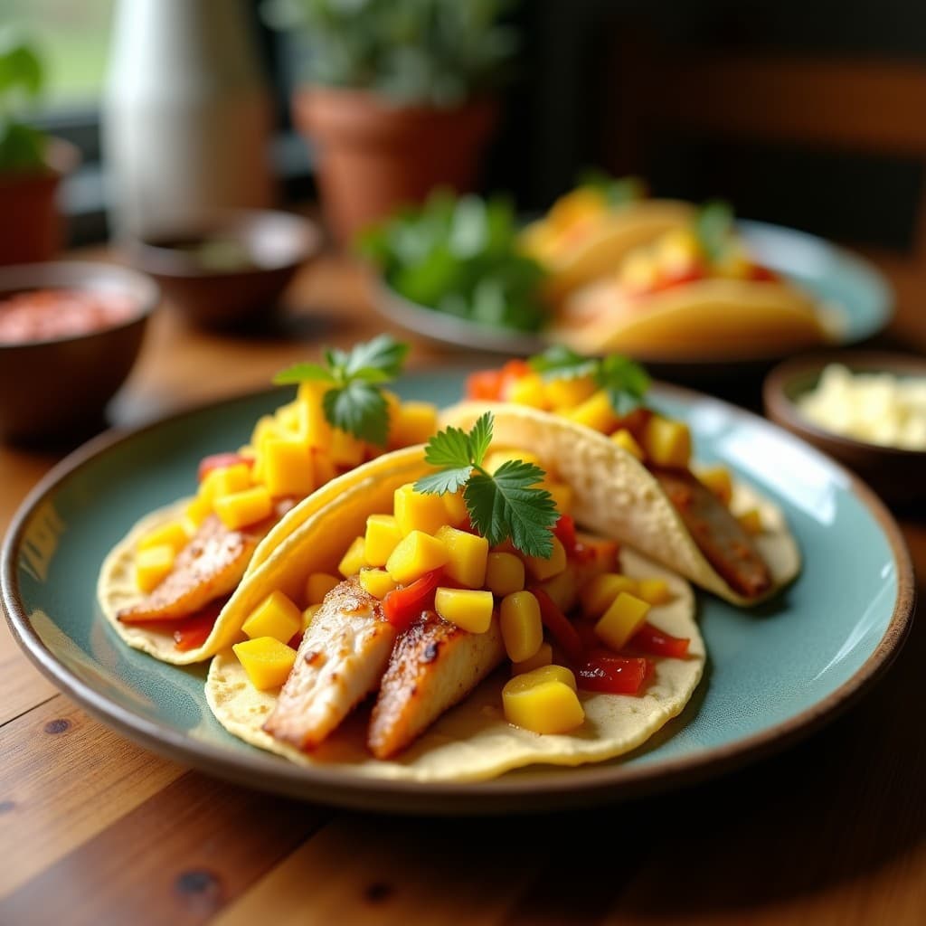 Tacos de Pescado Blanco con Aderezo de Mango y Chile de Árbol: Receta Mexicana en 20 Minutos
