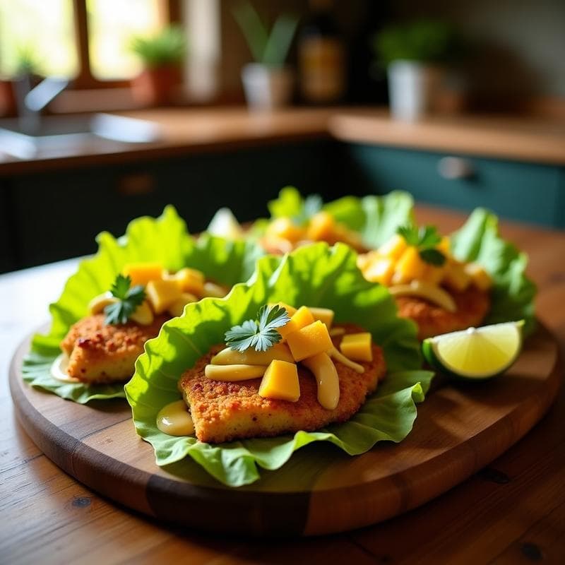 Tacos de Pescado con Repelado de Mango y Jalapeño: Receta Baja en Carbohidratos en Airfryer