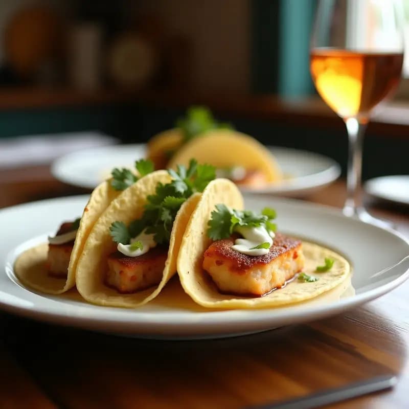 Tacos de Pescao a la Veracruzana con Leche de Coco: Receta Mexicana Sin Gluten