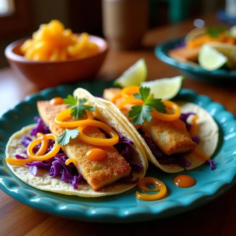 Tacos de Pescado con Zapote Encurtido: Receta Auténtica de Yucatán en 25 Minutos