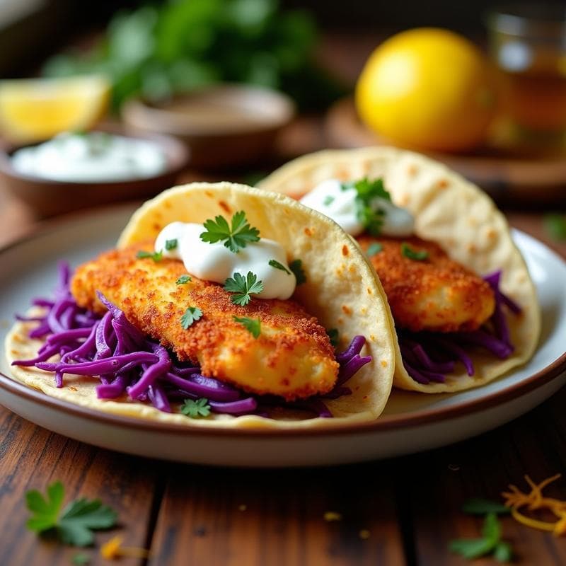 Tacos de Pescado a la Zaragoza: Receta en Airfryer Express con Azafrán y Limón