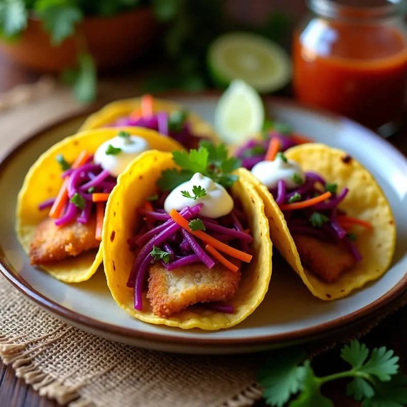 Tacos de Pescado a la Zaragoza con Encurtiido: Receta Salvadoreña Tradicional en 30 Minutos