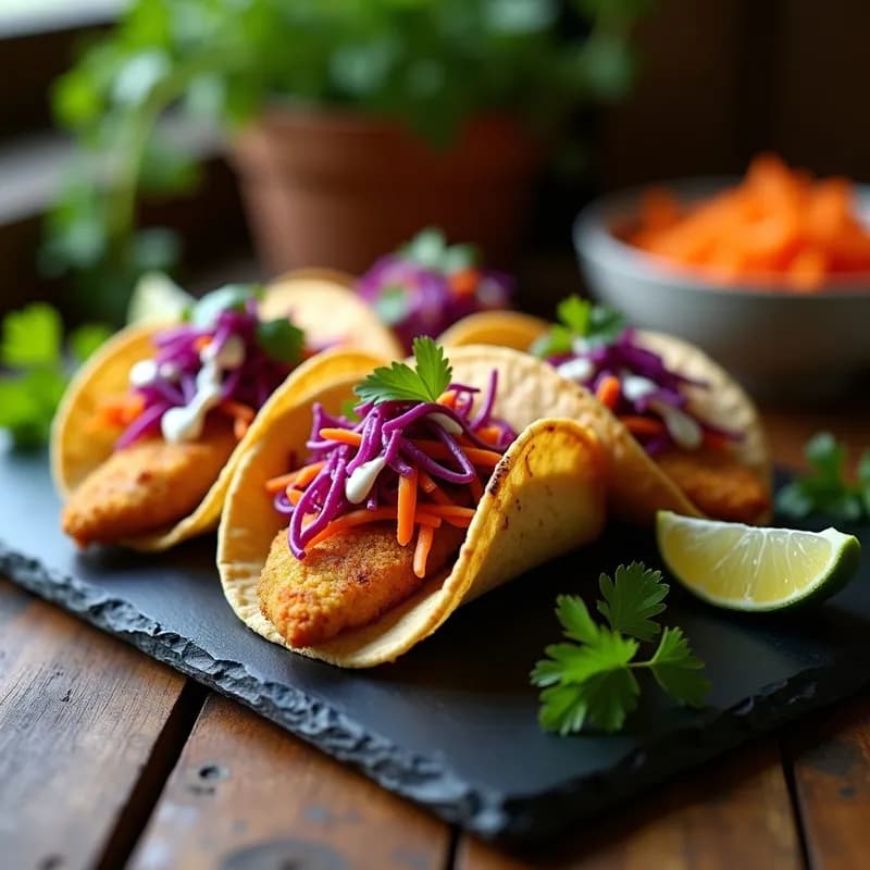 Tacos de Pescado al Estilo Zaragoza: Receta en Horno Crujiente y Sin Aceite
