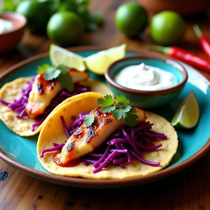 Tacos de Pescado a la Zarza Parrilla: Receta Mexicana Auténtica en 25 Minutos