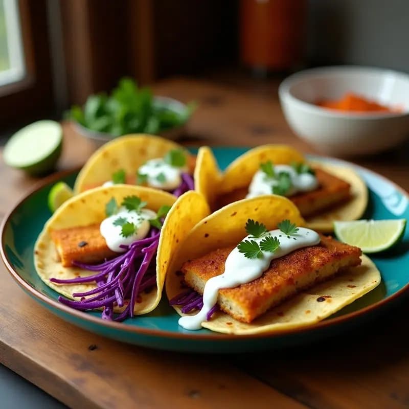 Tacos de Pescado y Calabacín al Horno: Receta Crujiente y Saludable en 25 Minutos