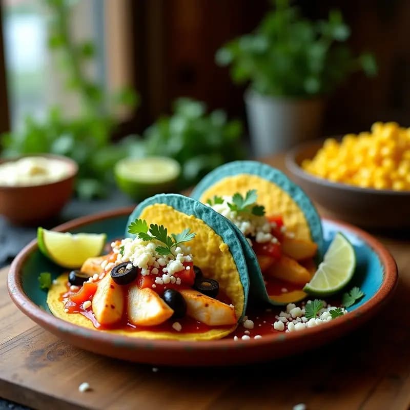 Tacos de Pescao a la Veracruzana con Repelado de Elote: Receta Mexicana en Sartén Antiadherente