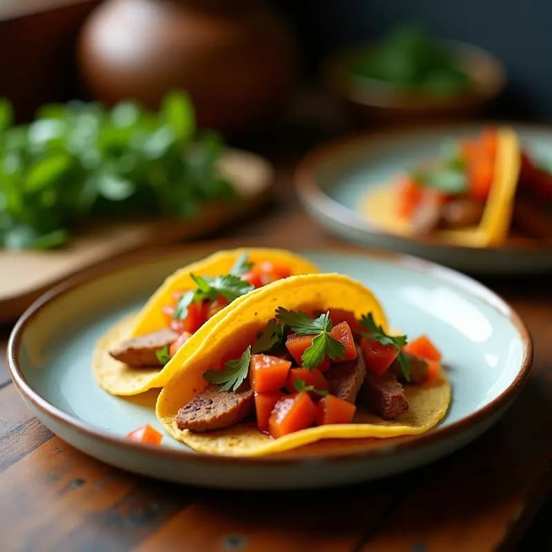 Tacos de Plátano Macho con Carne de Jackfruit y Salsa de Maracuyá: Receta Vegana y Crujiente