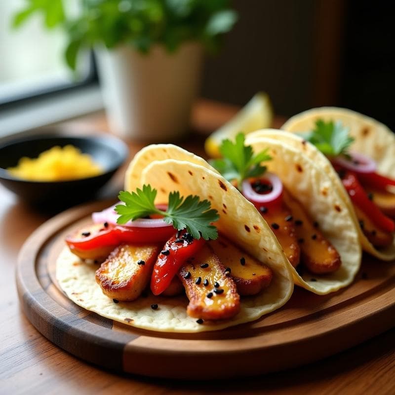 Tacos de Pollo al Miso y Miel: Receta Japonesa en Airfryer con Toque Dulce-Salado