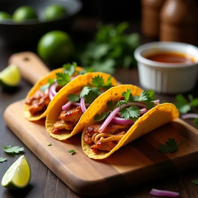 Tacos de Pollo al Tamarindo: Receta en Airfryer Crujiente y Ácida en 25 Minutos
