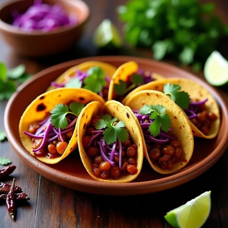 Tacos de Pozole Rojo Vegano: Receta en Airfryer con Toque Ahumado y Sin Gluten