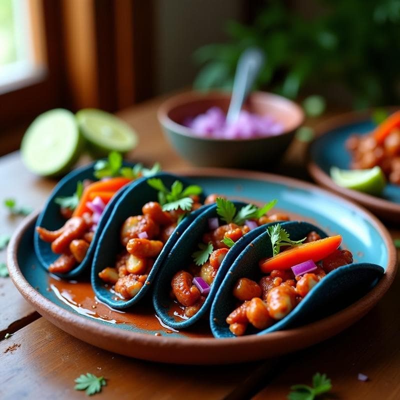 Tacos de Pulpo a la Brasa con Aderezo de Achiote: Receta Yucatána en Airfryer Sin Aceite