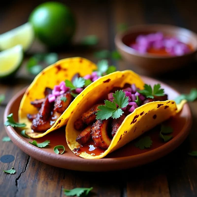 Tacos de Pulpo Ahumado al Adobo: Receta Gourmet en Airfryer en 15 Minutos