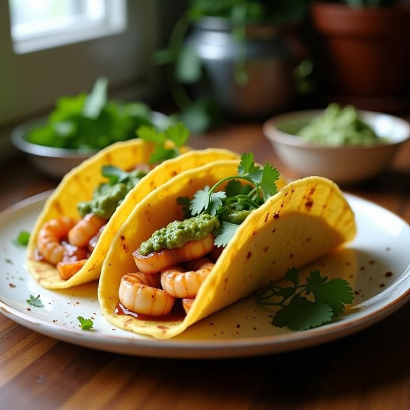 Tacos de Pulpo al Ajillo con Pesto de Cilantro: Receta Española Viral en Airfryer