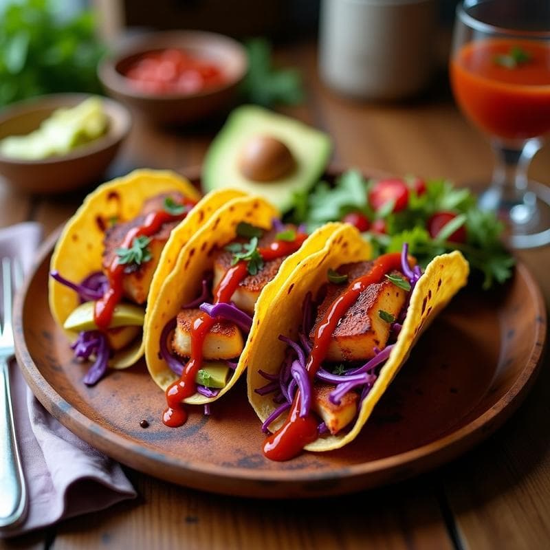 Tacos de Pulpo a la Brasa con Mojo Picón: Receta Canaria en Airfryer