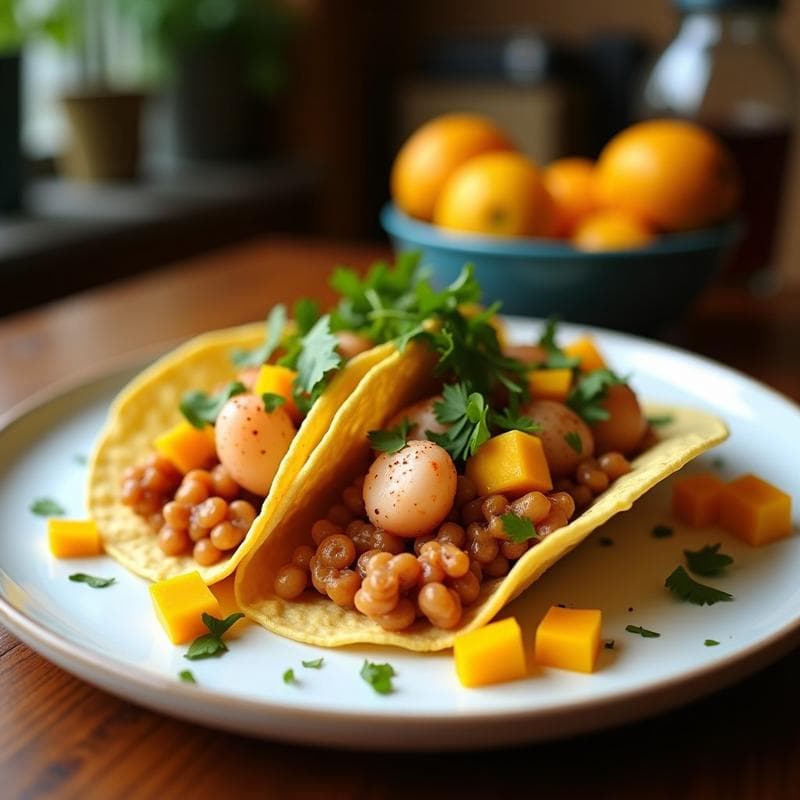 Tacos de Pulpo Encurtido con Mango y Habanero: Receta Gourmet en 25 Minutos con Toque Yucatán